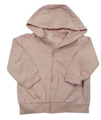Svetloružová prepínaci mikina s kapucňou H&M