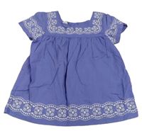 Modro-biela vzorovaná blúzka H&M