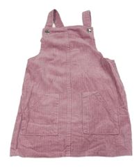 Růžové manšestrové laclové šaty Primark