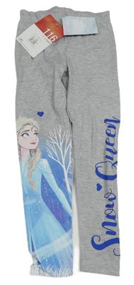 Šedé legíny s Elsou Disney