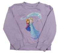 Lila mikina s Annou a Elsou - Ledové království Disney
