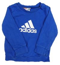 Modrá mikina s logom Adidas