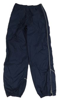 Tmavomodré šušťákové nohavice