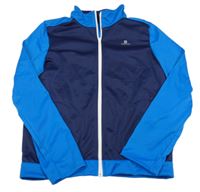 Modro-tmavomodrá prepínaci thermo mikina Domyos