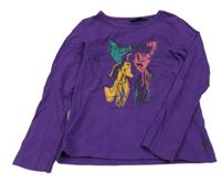 Fialové triko s dívkou Gatonero