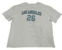 Biele tričko s nápisom a číslom Shein