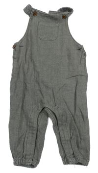 Šedo-bílé vzorované laclové teplákové kalhoty Tu