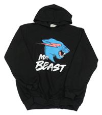 Černá mikina s kapucí - Mr Beast