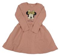 Růžové šaty s Minnie C&A