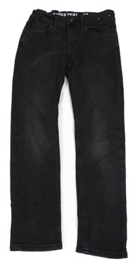 Tmavosivé teplákové rifle Denim Co.