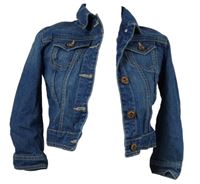 Dámská modrá riflová crop bunda New Look 