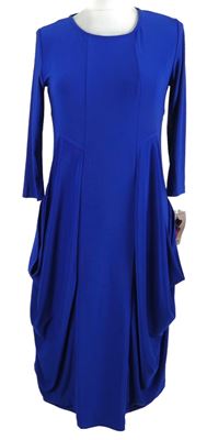 Nové - Dámské safírové šaty Nina Leonard 