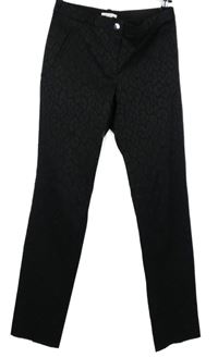 Dámské černé vzorované kalhoty H&M