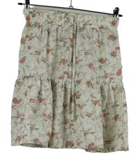 Dámska biela kvetovaná sukňa Shein