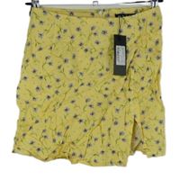 Nové - Dámska žltá kvietkovana sukňa Motel