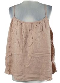 Nové - Dámský starorůžový lněný volný top Primark 
