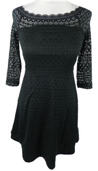 Dámské černé krajkové šaty Vero Moda 