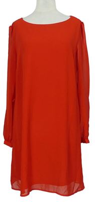 Dámske červené šifónové šaty Atmosphere