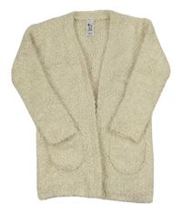 Světlebéžový pletený cardigan C&A