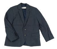 Tmavomodré melírované slávnostné sako H&M
