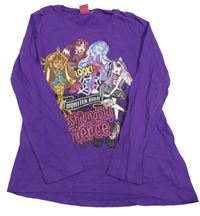 Fialové triko s Monster High