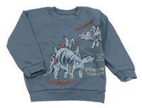 Tmavomodrá mikina s dinosaurami Nutmeg