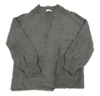 Sivý trblietavý chlpatý svetrový cardigán Next