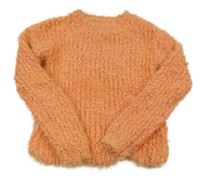 Lososový žinylkový chlpatý sveter St. Bernard