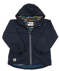 Tmavomodrá jarní bunda s kapucí Next