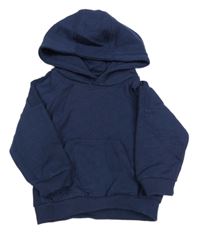Tmavomodrá mikina s kapucňou Matalan