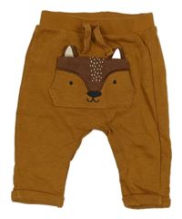 Medové tepláky s liškou Tu