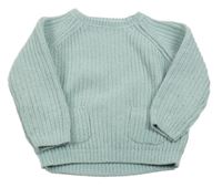 Svetlomodrý žinylkový sveter F&F