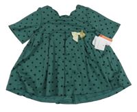 Nové - Tmavozelená bodkovaná á tunika Tahari