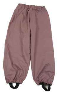 Starorůžové voděodolné kalhoty 