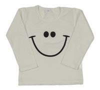 Biele tričko so smajlíkom