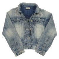 Světlemodrá riflová crop bunda Next