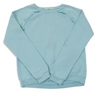 Svetlomodrá mikina s volánikmi H&M