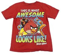 Červené tričko s Angry Birds