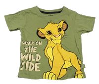 Khaki tričko se Simbou Primark