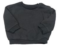 Sivá rebrovaná oversize mikina Primark