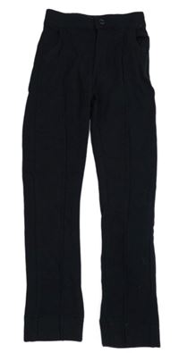 Tmavomodré teplákové chino kalhoty Funky