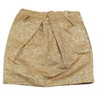 Zlato-růžová třpytivá sukně H&M