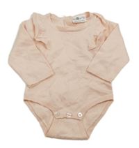 Broskvové svetrové body s volánky So Cute