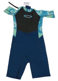 Nové - Tmavmodro-černo-barevný neopren TWF