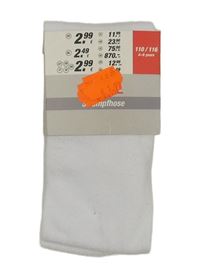 Nové - Bílé punčocháče Kik