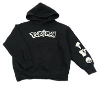 Čierna mikina s Pokémony a kapucňou Benetton