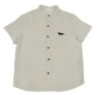 Biela košeľa s koníkem Shein