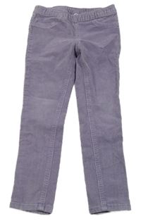 Levandulové manšestrové kalhoty H&M