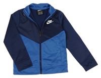 Tmavomodro-modrá prepínaci športová mikina s logom Nike