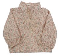 Svetloružová kvetovaná jarná bunda H&M